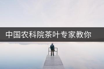 中國(guó)農(nóng)科院茶葉專家教你健康喝茶