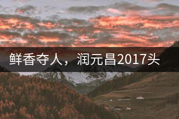 鮮香奪人，潤元昌2017頭采小青柑即將上市