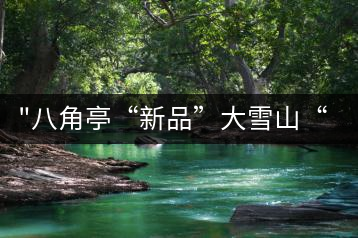 “八角亭“新品”大雪山“即將上市，期待您的品茗！