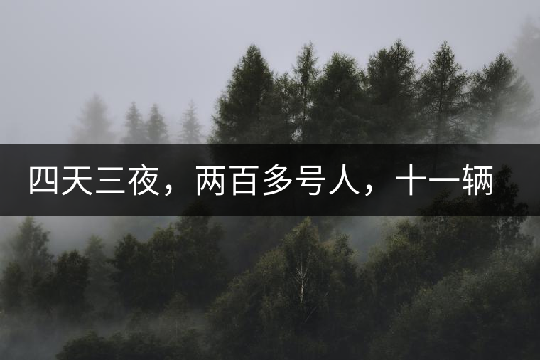 四天三夜，兩百多號人，十一輛中巴車，歲月知味易武茶山行活動