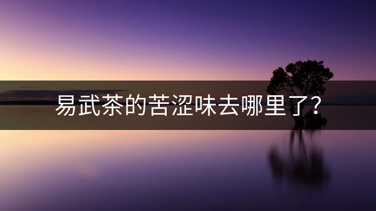 易武茶的苦澀味去哪里了？