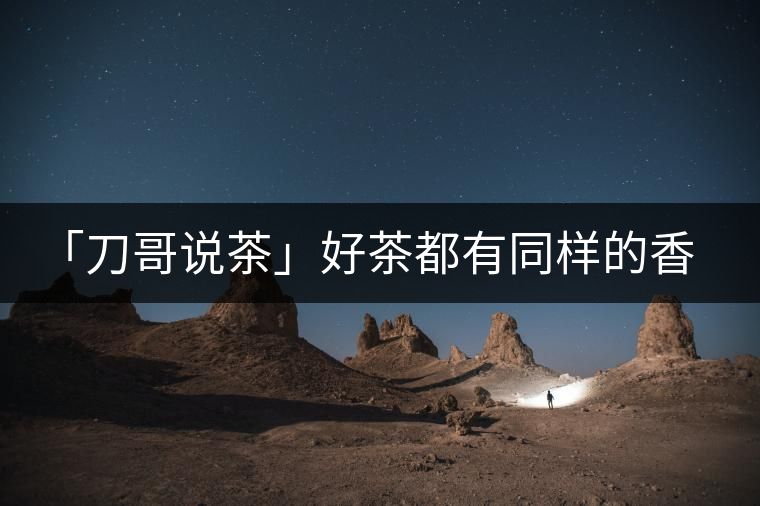 「刀哥說(shuō)茶」好茶都有同樣的香，破茶卻有不同的味