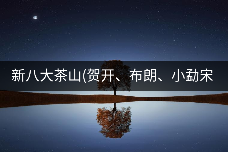 新八大茶山(賀開(kāi)、布朗、小勐宋、巴達(dá))講解二新八大茶山（賀開(kāi)、布朗、小勐宋、巴達(dá)）講解二