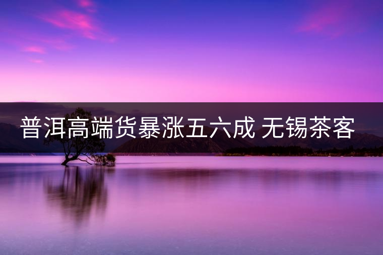 普洱高端貨暴漲五六成 無(wú)錫茶客提前囤貨 普洱高端貨暴漲五六成 無(wú)錫茶客提前囤貨