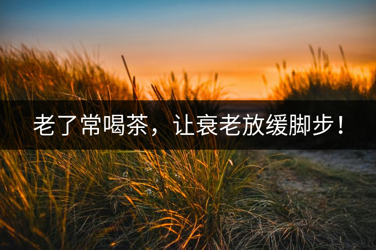 老了常喝茶，讓衰老放緩腳步！