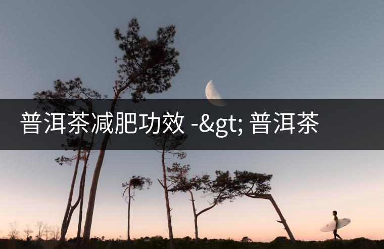 普洱茶減肥功效 -> 普洱茶可以抑制減肥反彈