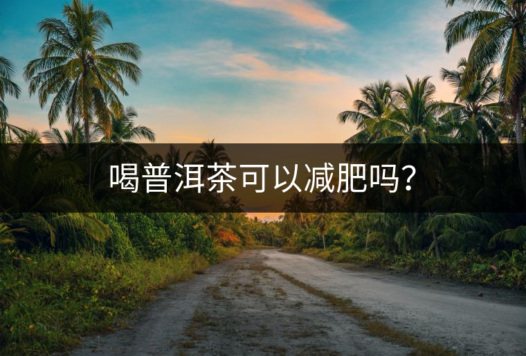 喝普洱茶可以減肥嗎？
