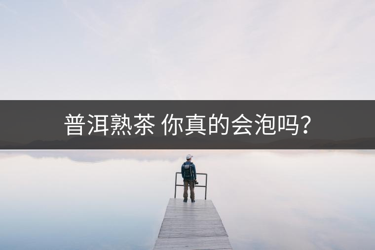 普洱熟茶 你真的會(huì)泡嗎？