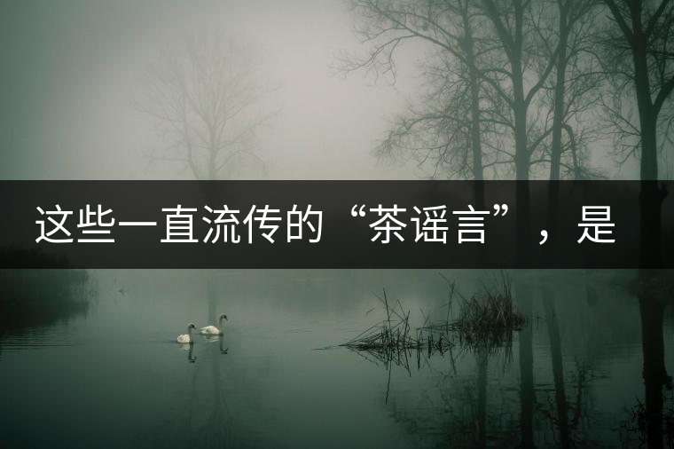 這些一直流傳的“茶謠言”，是時(shí)候知道真相了