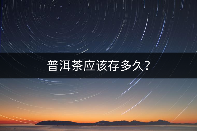 普洱茶應該存多久？