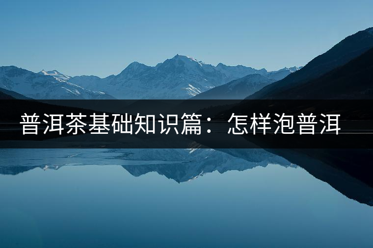 普洱茶基礎(chǔ)知識篇：怎樣泡普洱茶才會更好喝？