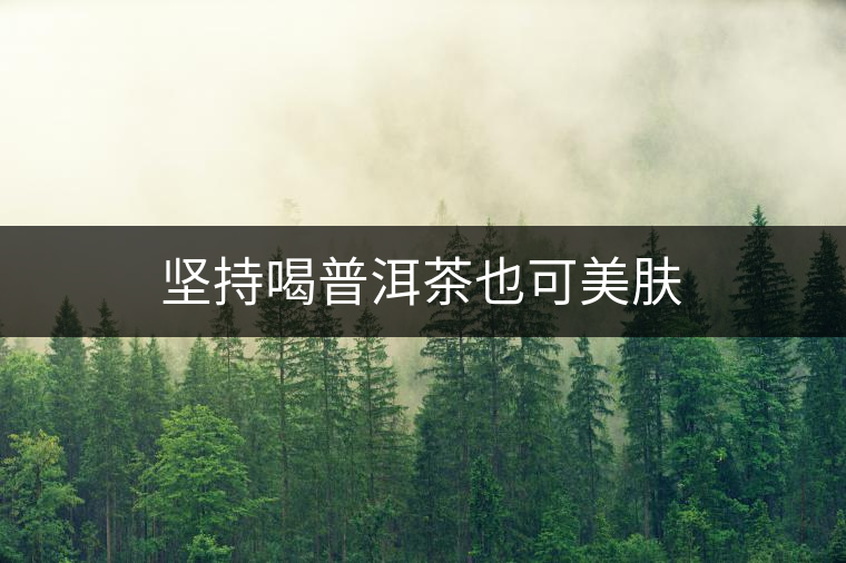 堅持喝普洱茶也可美膚 堅持喝普洱茶也可美膚