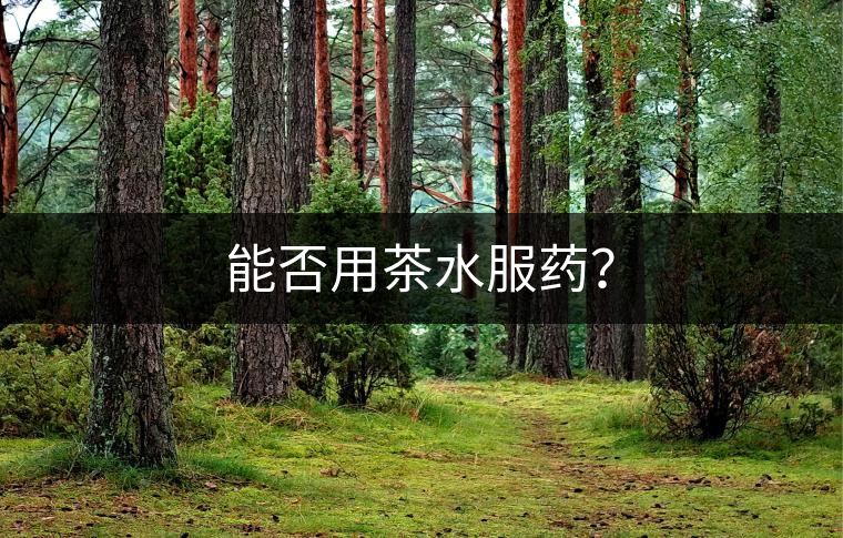 能否用茶水服藥？