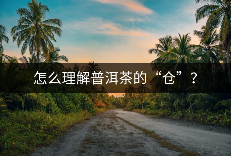 怎么理解普洱茶的“倉”？