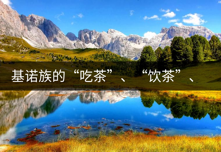 基諾族的“吃茶”、“飲茶”、“喝茶”與“敬茶”