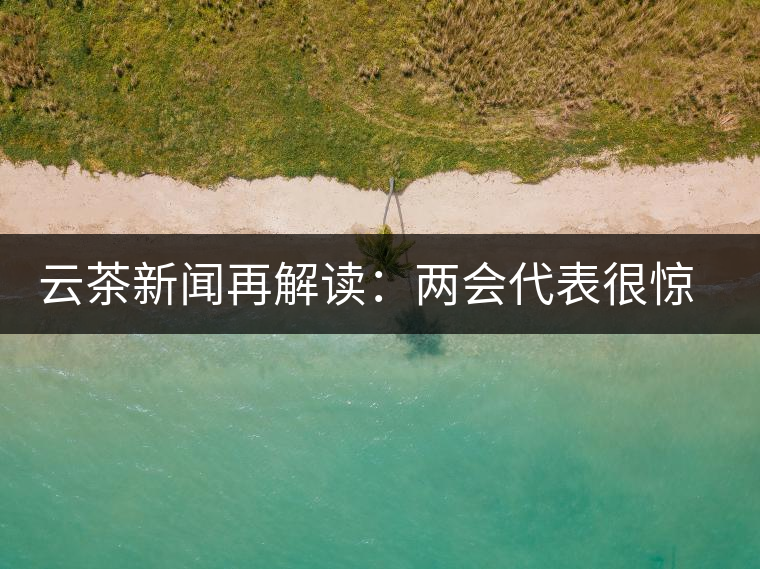 云茶新聞再解讀：兩會代表很驚奇，普洱茶為啥會這么健康？