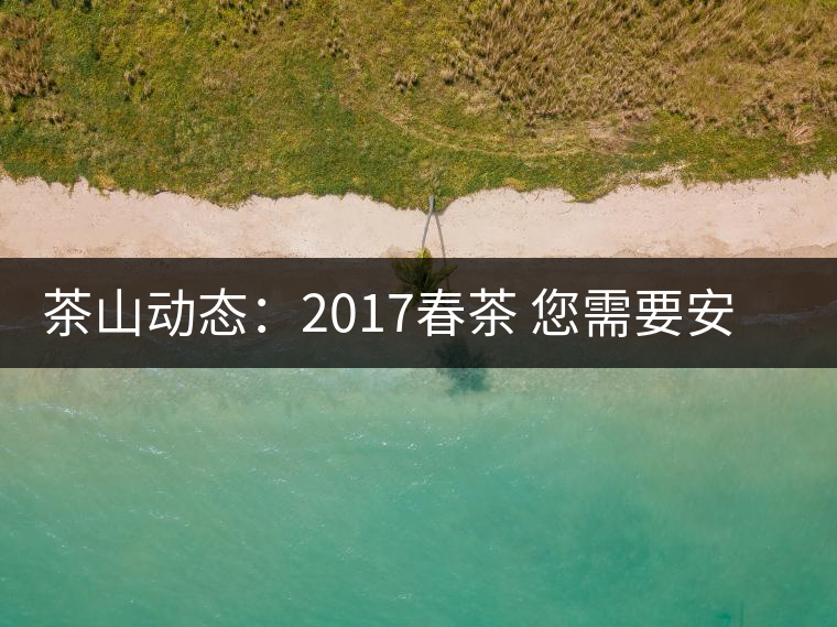 茶山動態(tài):2017春茶 您需要安靜的等待 茶山動態(tài):2017春茶 您需要安靜的等待