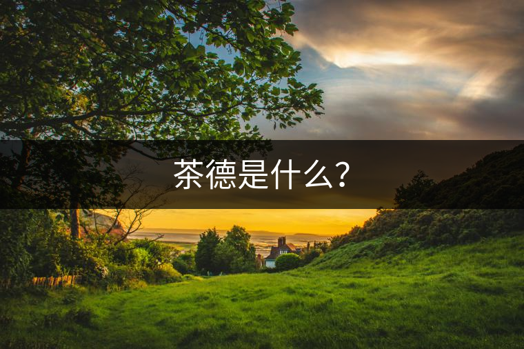 茶德是什么？