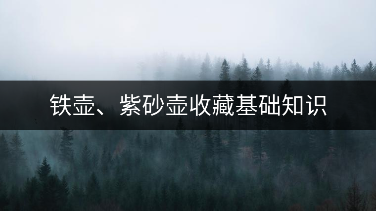 鐵壺、紫砂壺收藏基礎(chǔ)知識