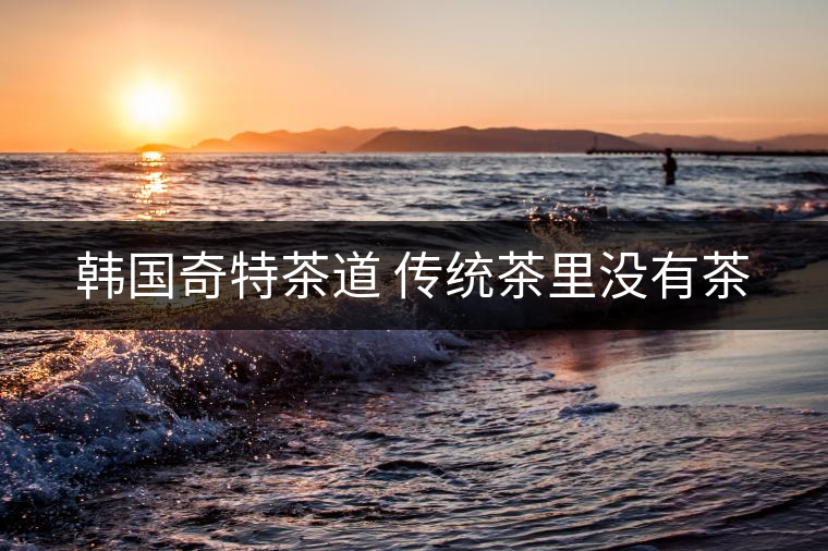 韓國奇特茶道 傳統(tǒng)茶里沒有茶 韓國奇特茶道 傳統(tǒng)茶里沒有茶