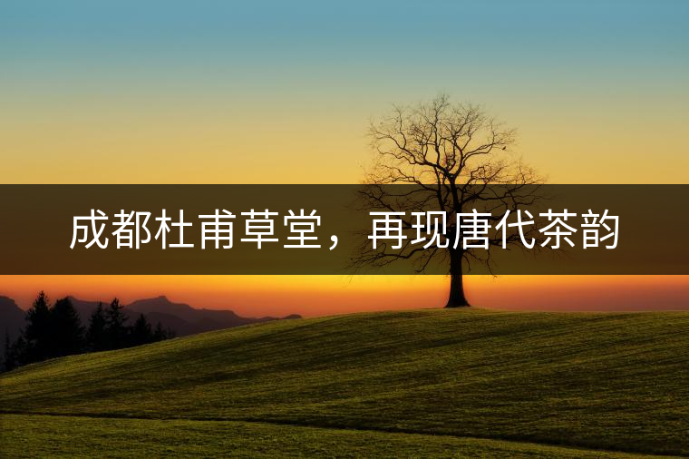 成都杜甫草堂，再現(xiàn)唐代茶韻