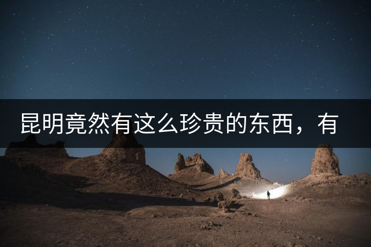 昆明竟然有這么珍貴的東西，有錢都不一定能買到