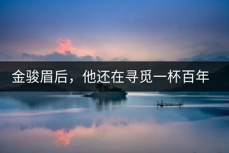 金駿眉后，他還在尋覓一杯百年前的茶……