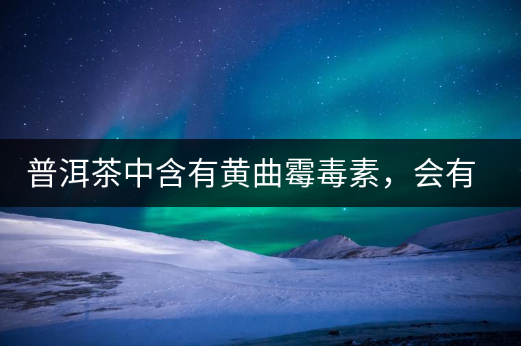 普洱茶中含有黃曲霉毒素，會有致癌的危險？終于有明確的答案了