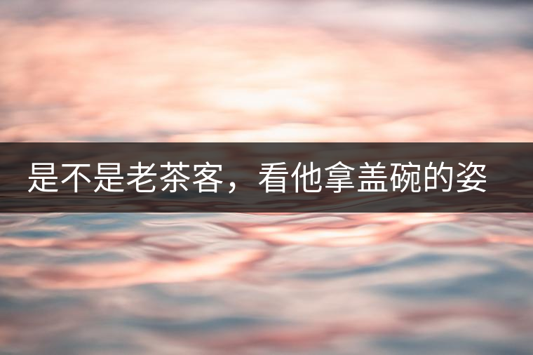 是不是老茶客，看他拿蓋碗的姿勢(shì)就知道