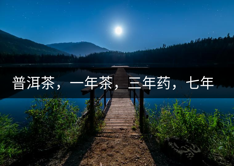 普洱茶，一年茶，三年藥，七年寶