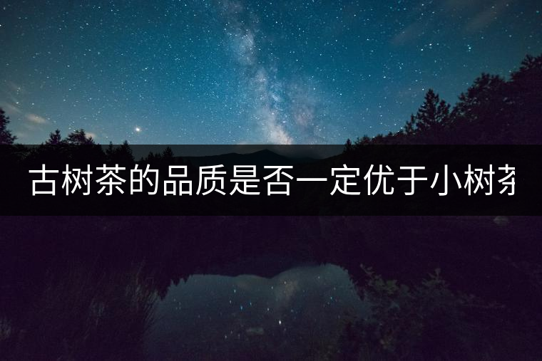 古樹茶的品質(zhì)是否一定優(yōu)于小樹茶？