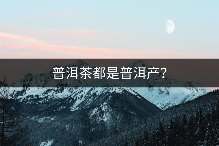 普洱茶都是普洱產(chǎn)？