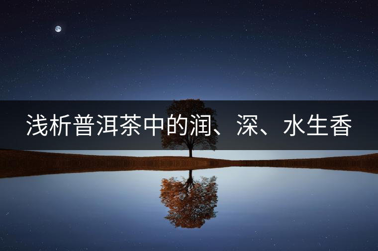 淺析普洱茶中的潤(rùn)、深、水生香