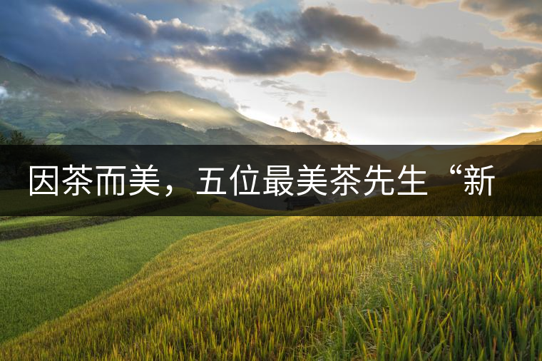 因茶而美，五位最美茶先生“新鮮出爐”啦