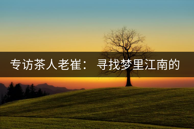 專(zhuān)訪(fǎng)茶人老崔: 尋找夢(mèng)里江南的茶園茶 專(zhuān)訪(fǎng)茶人老崔: 尋找夢(mèng)里江南的茶園茶