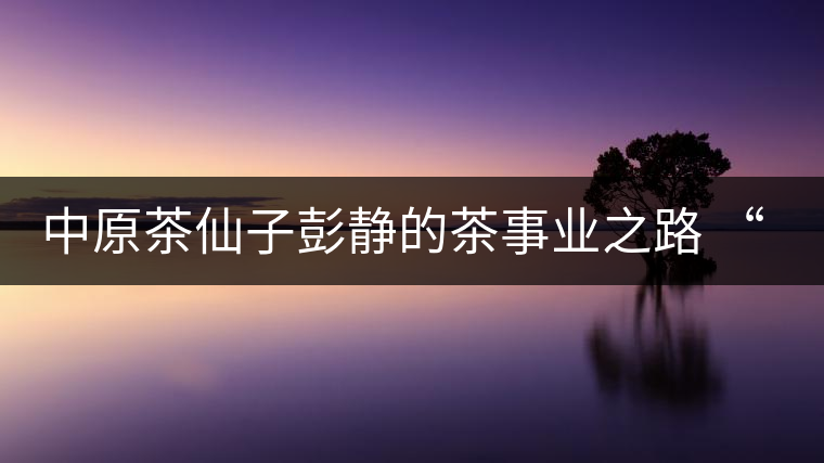 中原茶仙子彭靜的茶事業(yè)之路 “六如茶癡”的關門弟子 中原茶仙子彭靜的茶事業(yè)之路 “六如茶癡”的關門弟子