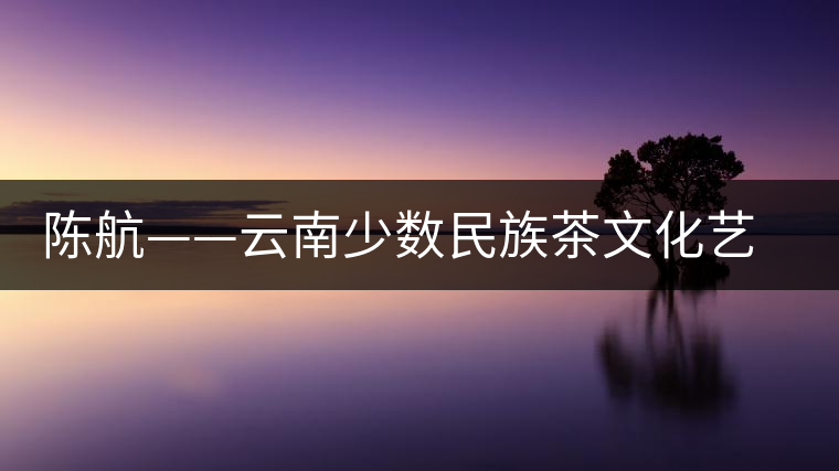 陳航——云南少數(shù)民族茶文化藝人