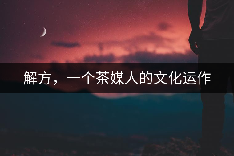 解方，一個茶媒人的文化運作