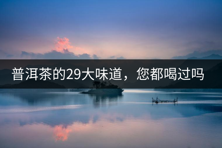 普洱茶的29大味道，您都喝過嗎？