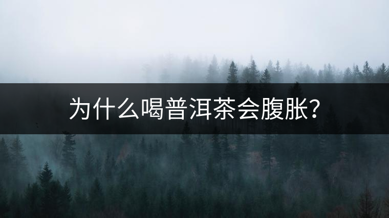 為什么喝普洱茶會(huì)腹脹？