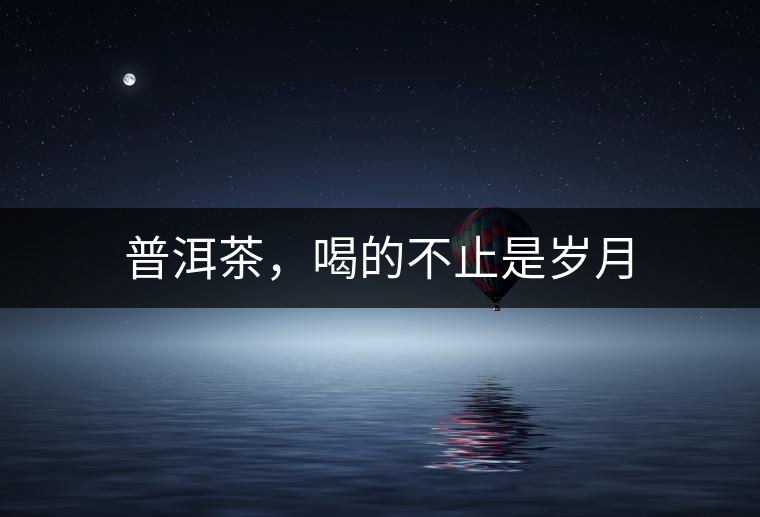 普洱茶，喝的不止是歲月