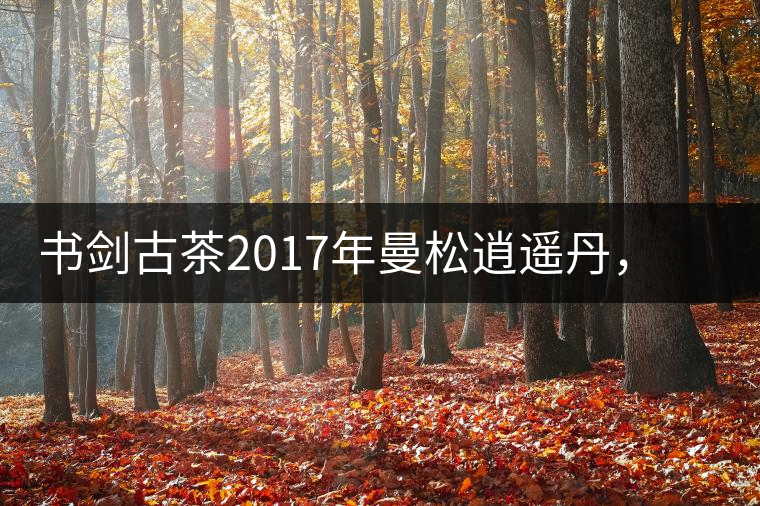 書劍古茶2017年曼松逍遙丹，把逍遙化進(jìn)曼松