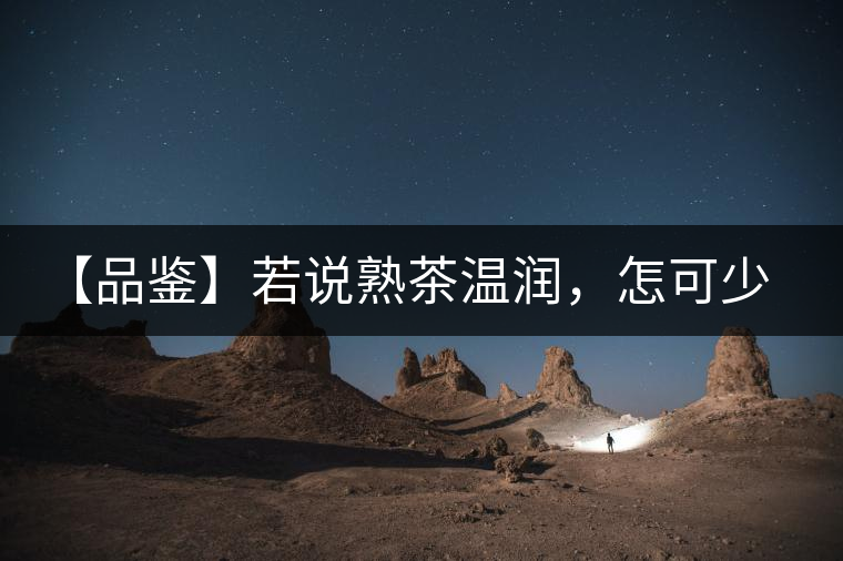 【品鑒】若說熟茶溫潤，怎可少了那玖香？