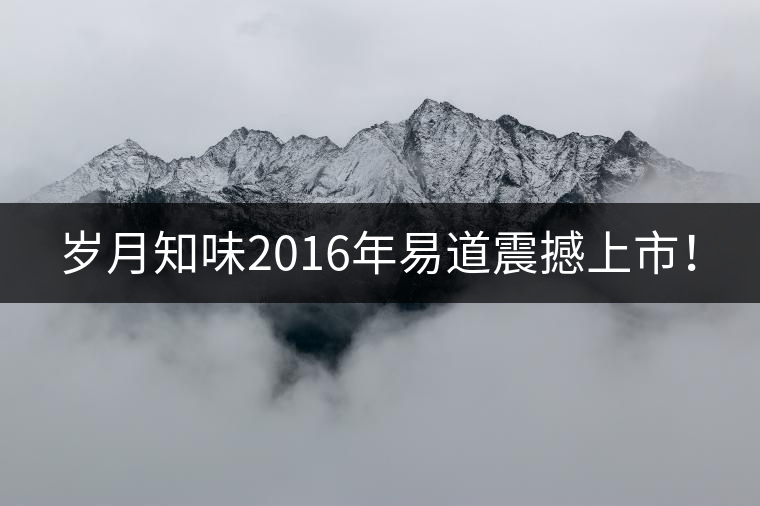 歲月知味2016年易道震撼上市！