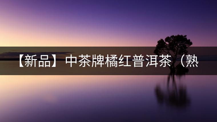【新品】中茶牌橘紅普洱茶（熟茶）上市