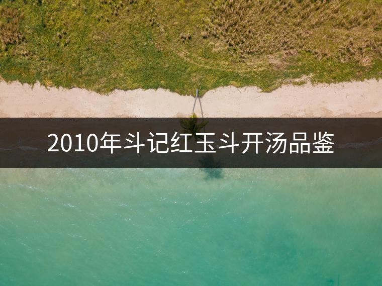 2010年斗記紅玉斗開湯品鑒 2010年斗記紅玉斗開湯品鑒