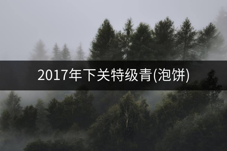 2017年下關特級青(泡餅) 2017年下關特級青(泡餅)