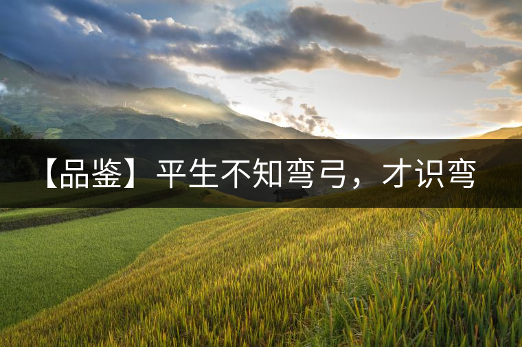 【品鑒】平生不知彎弓，才識(shí)彎弓，難舍彎弓