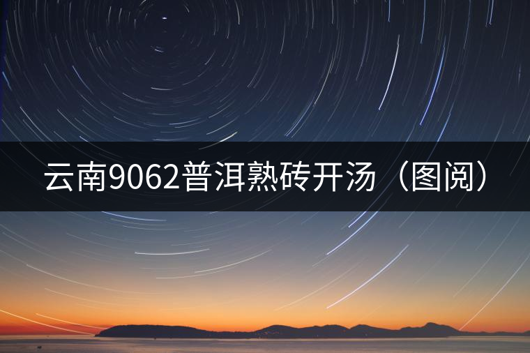 云南9062普洱熟磚開湯(圖閱) 云南9062普洱熟磚開湯(圖閱)