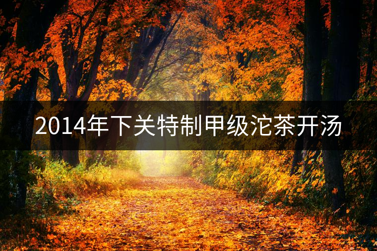 2014年下關(guān)特制甲級(jí)沱茶開(kāi)湯 2014年下關(guān)特制甲級(jí)沱茶開(kāi)湯